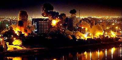 Iraq Baghdad Night Bombing